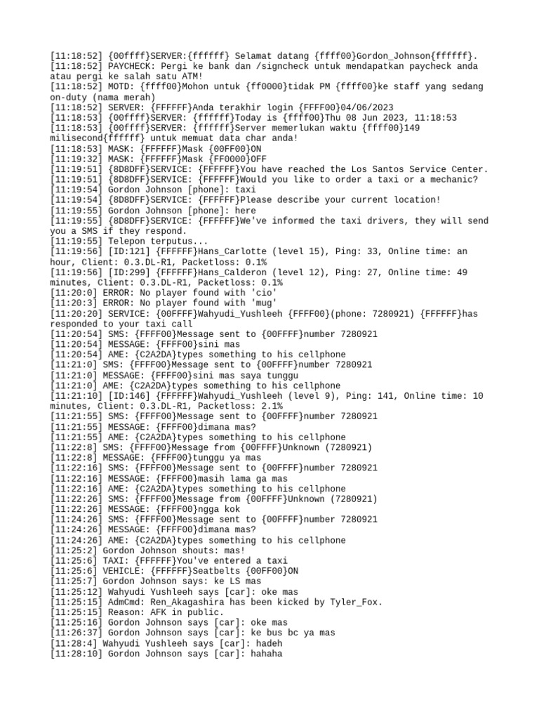 Gordon Johnson - Log | PDF