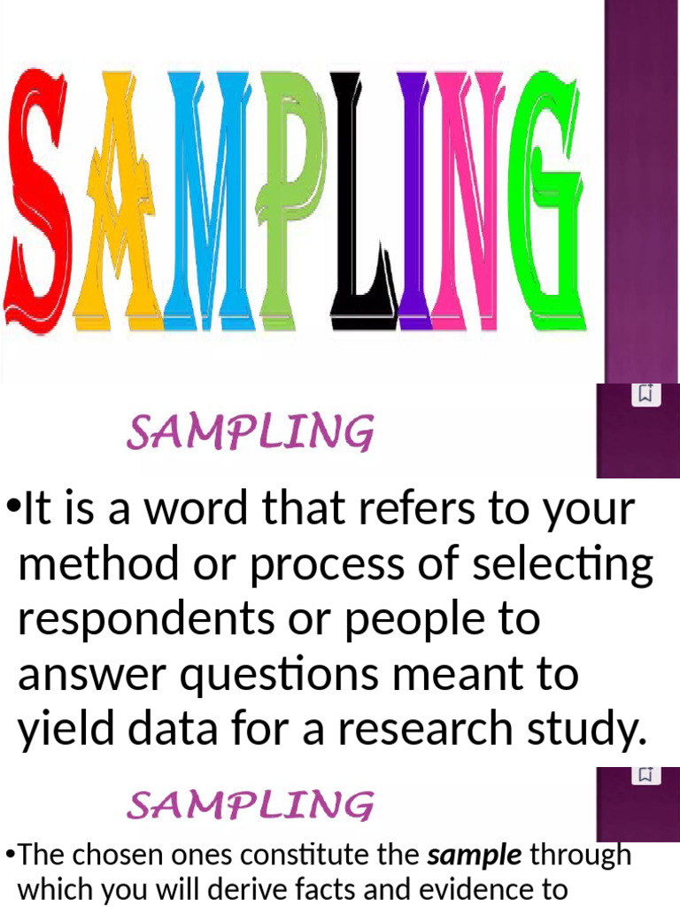 Sampling | PDF