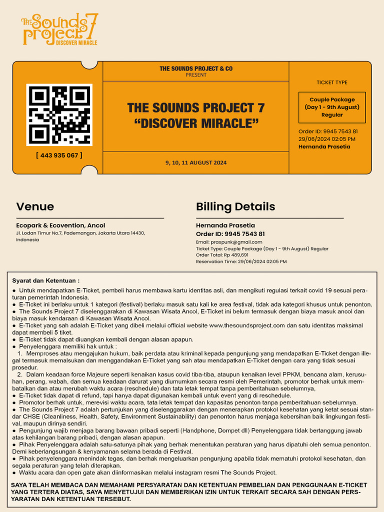 Ticket Sound Project 7 | PDF