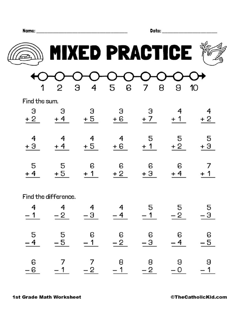 1st Grade Worksheet | PDF