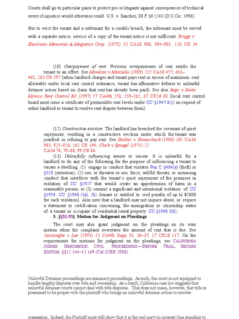 Eviction Rights and Tenant Protections | PDF | Eviction | Leasehold Estate