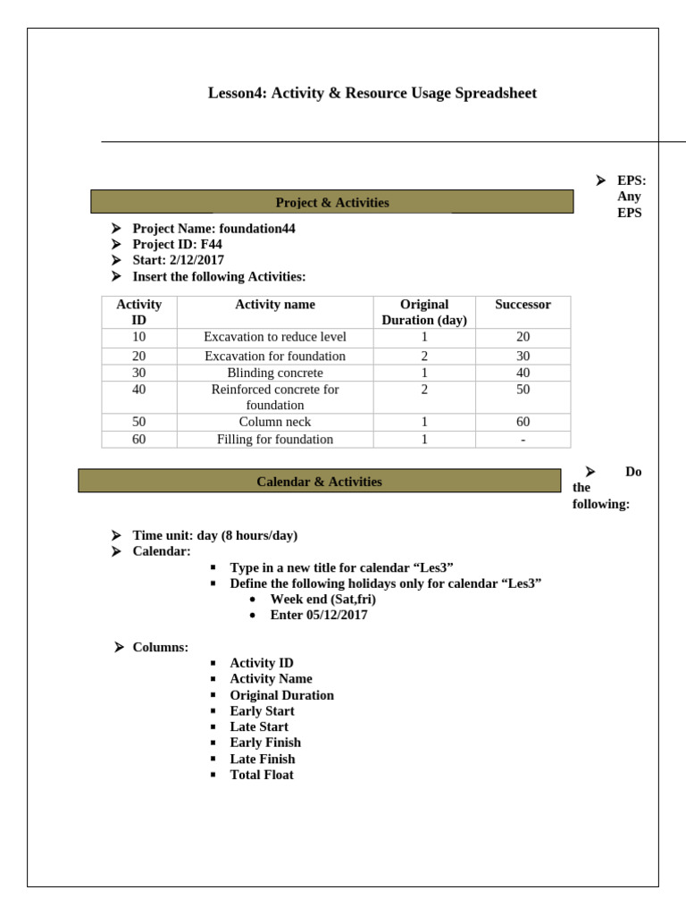 Lesson 4 | PDF