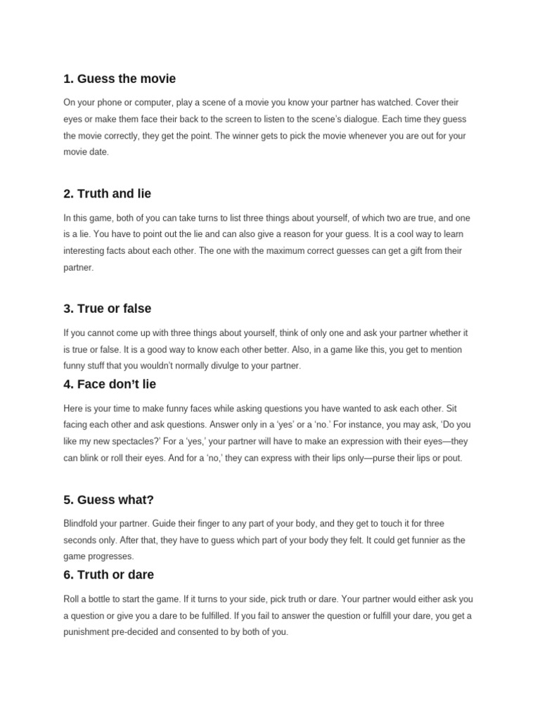 Games for play pdf