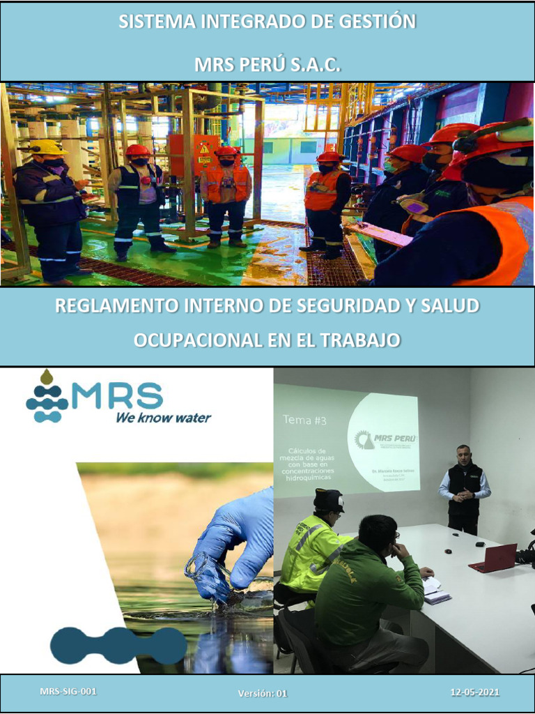 Reglamento Interno SST MRS Perú Sac - 2021 | PDF