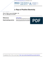 Rays of Positive Electricity