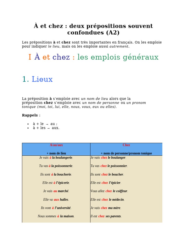 A Et Chez | PDF
