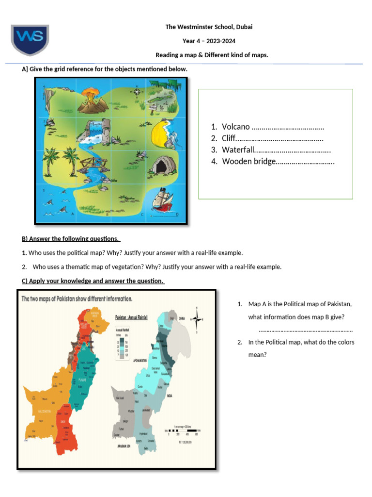 Map Worksheet | PDF