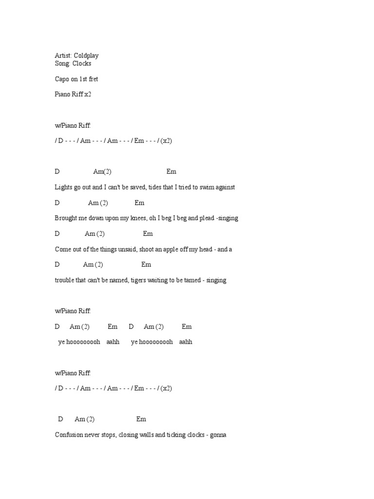 clocks-coldplay-pdf