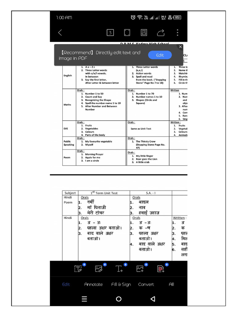 Get Table From Image To Pdf