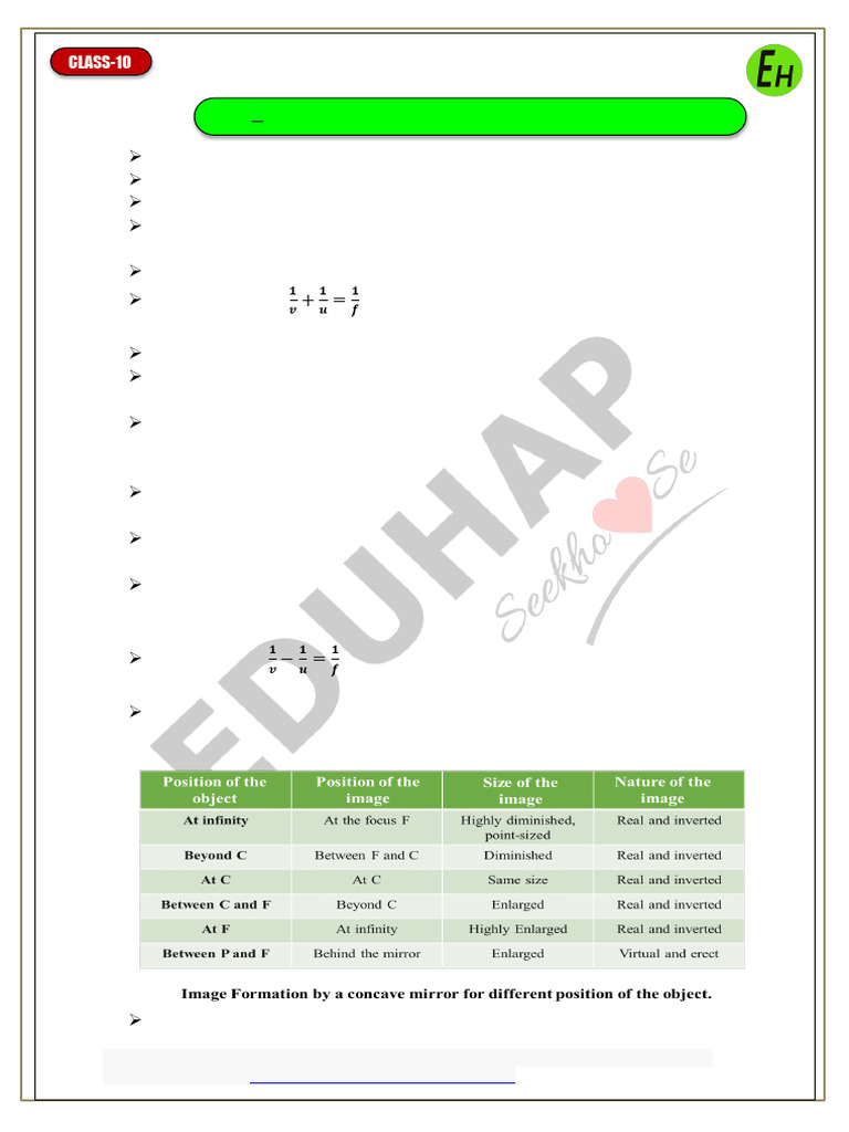 Light Reflection and Refraction Notes | PDF | Mirror | Optics