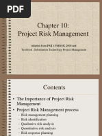 PMBOK Chapter 10 - Risk