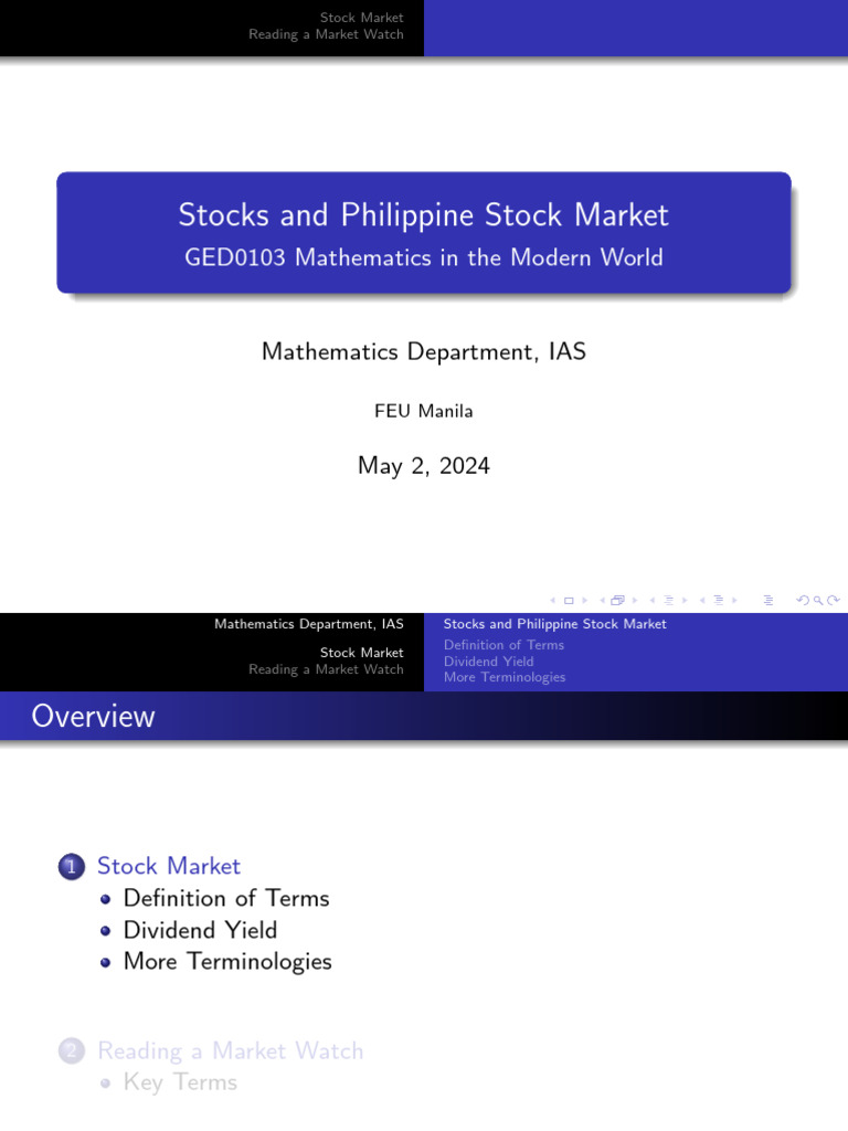 Stock Market | PDF