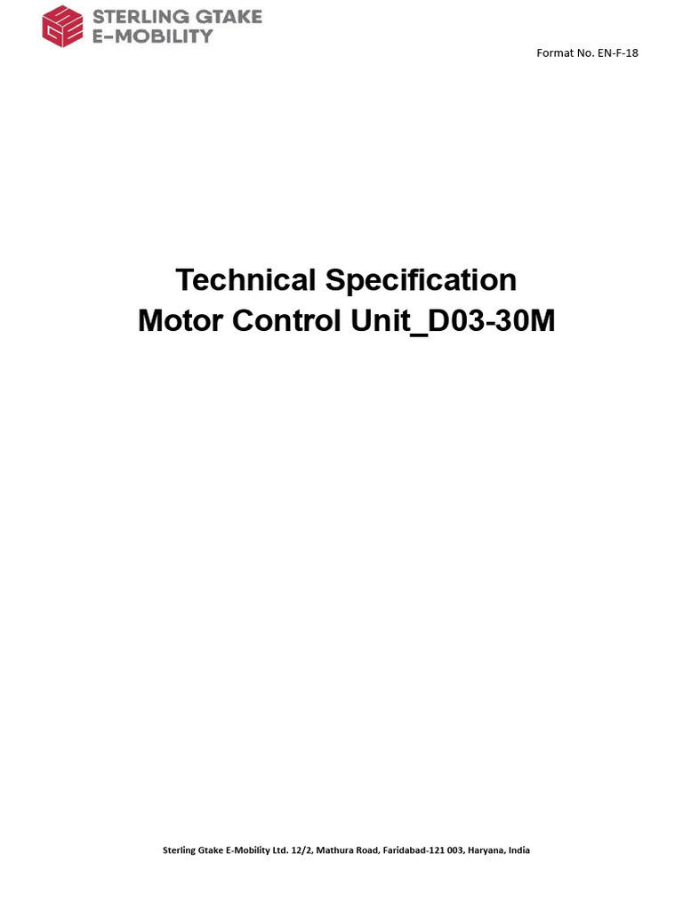 D03 - 30M Datasheet Rev.5.0 | PDF