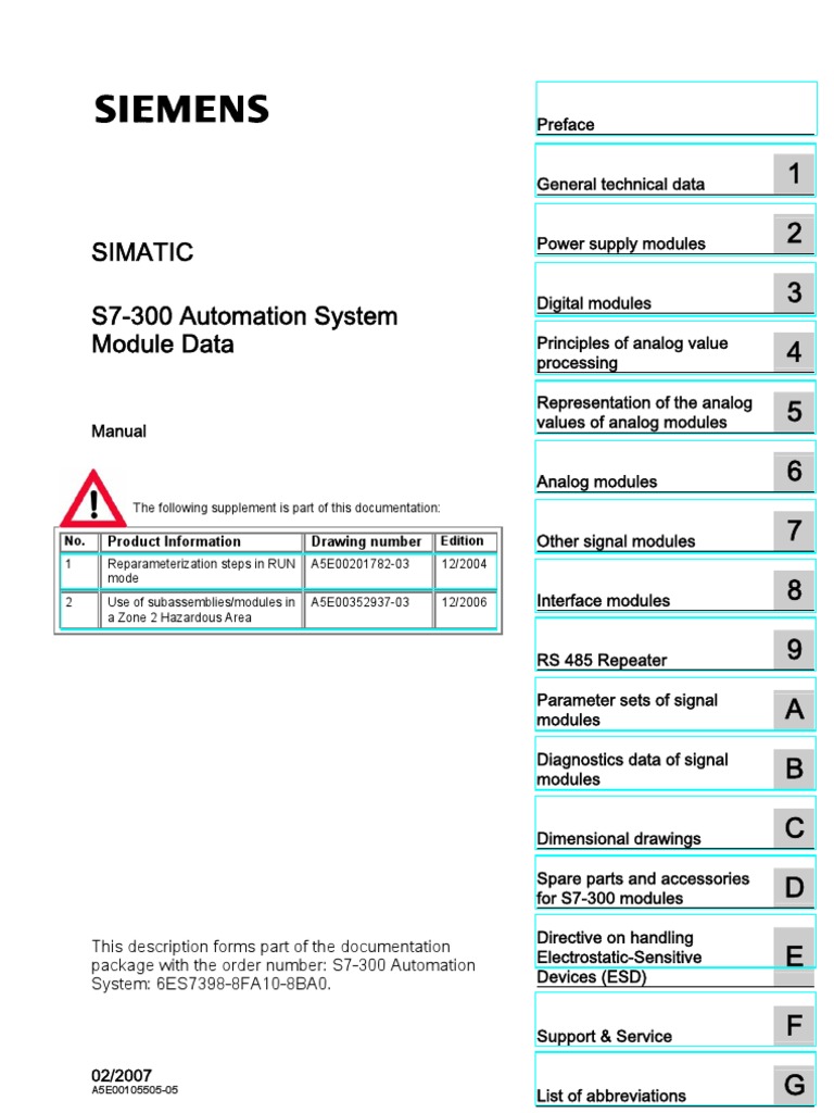 s7300 Baugruppendaten en-US | PDF | Electromagnetic Compatibility ...