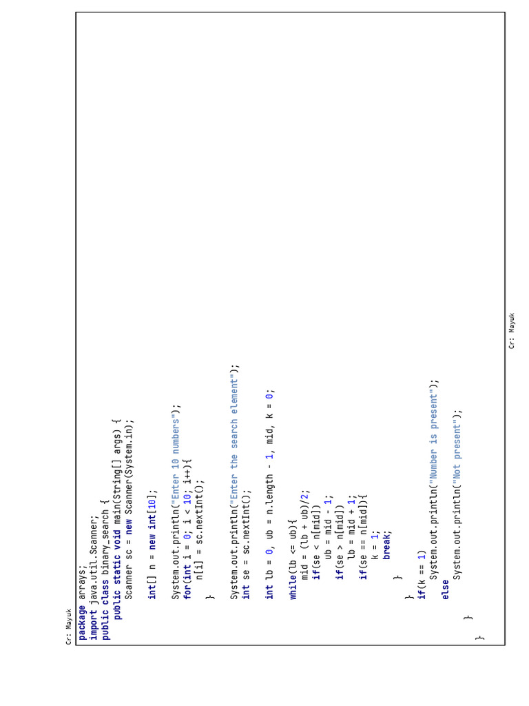 Binary Search CODE | PDF