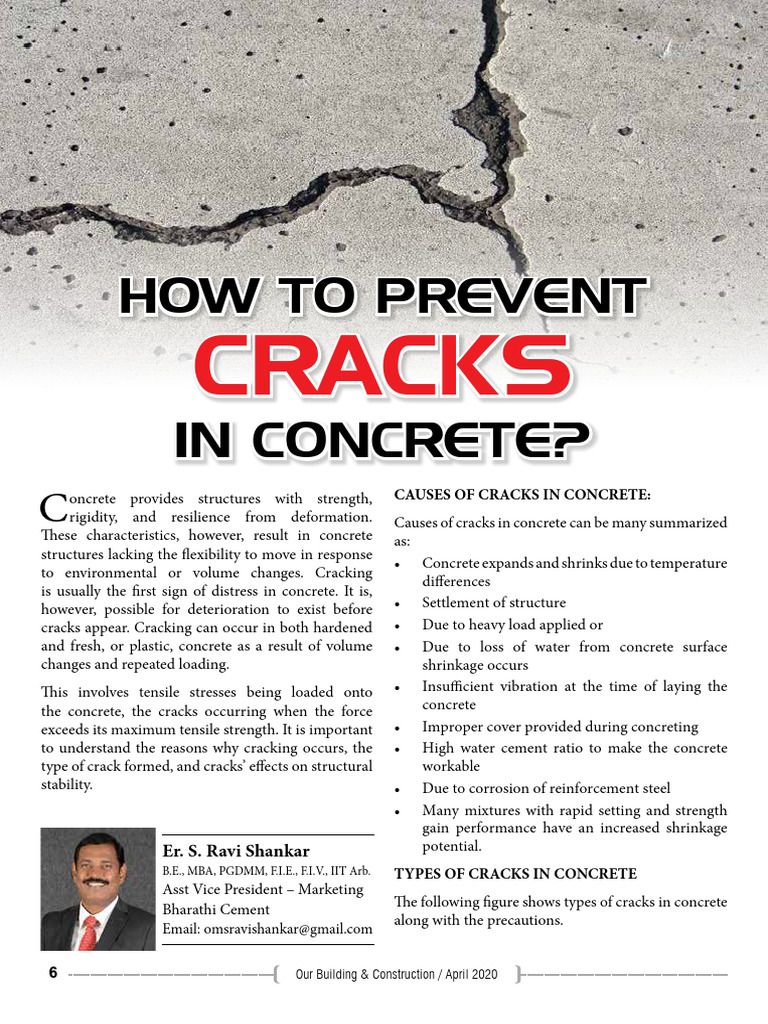 How to Prevent Cracks in Concrete | PDF