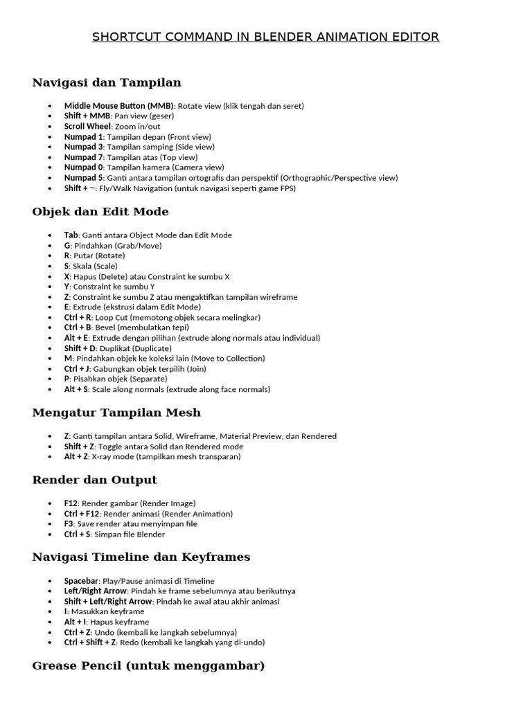 Blender animation editor pdf