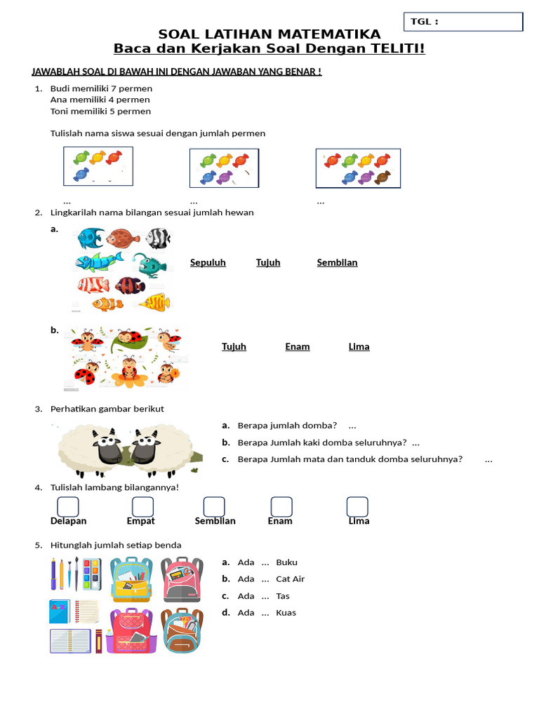 Matematika 1 Sd Semester 2 Pdf