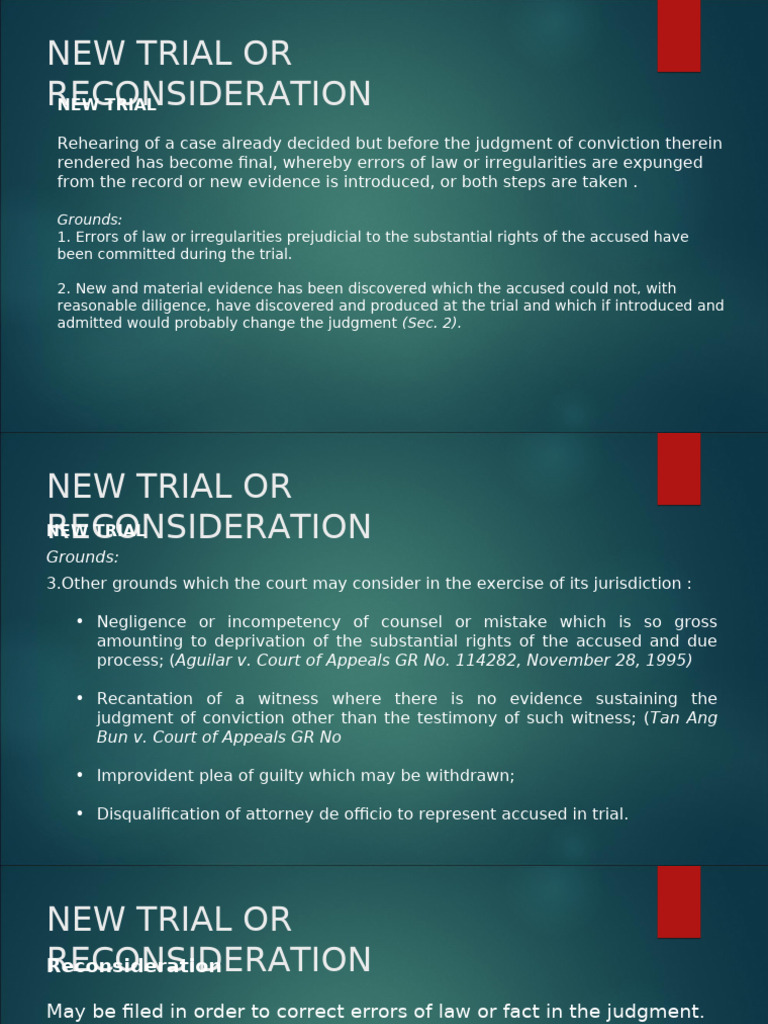 13 New Trial or Reconsideration | PDF