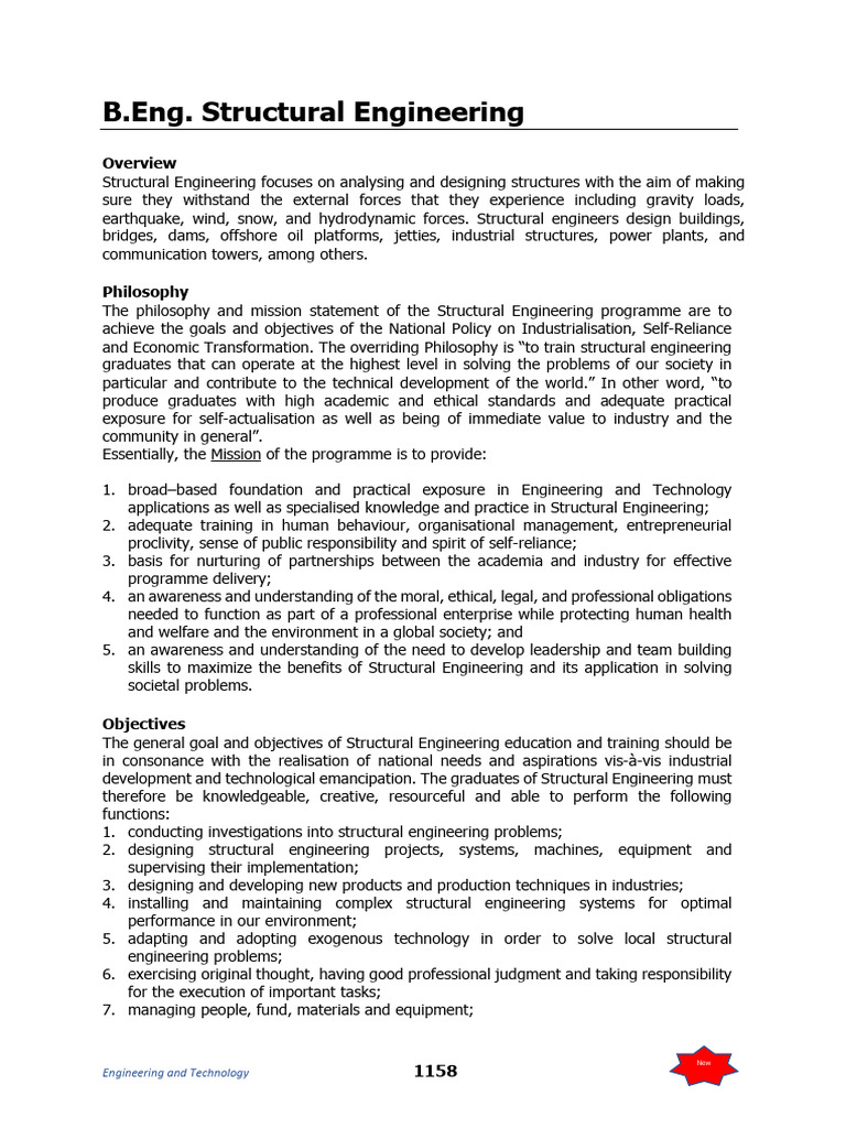 Structural Engineering Program Overview | PDF | Momentum | Newton's ...