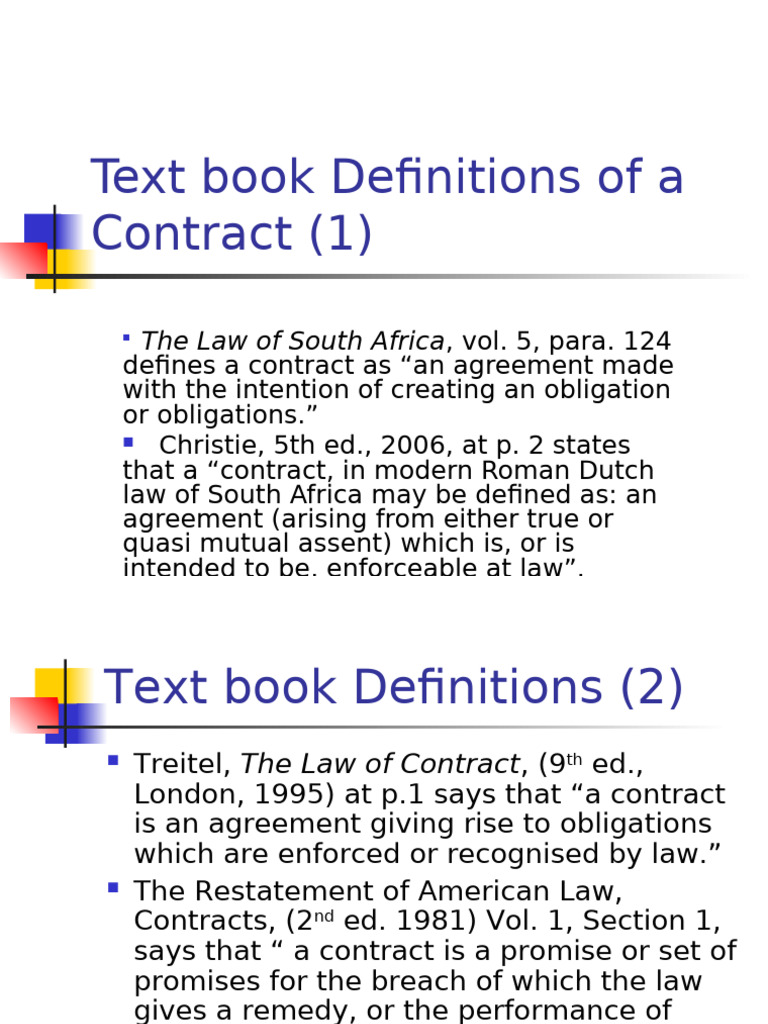 Introduction to Contract Law Concepts | PDF | Law Of Obligations ...