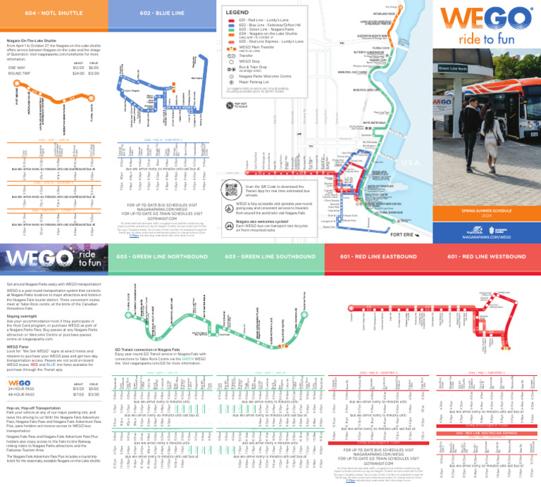 WEGO Bus Schedule and Routes 2024 | PDF