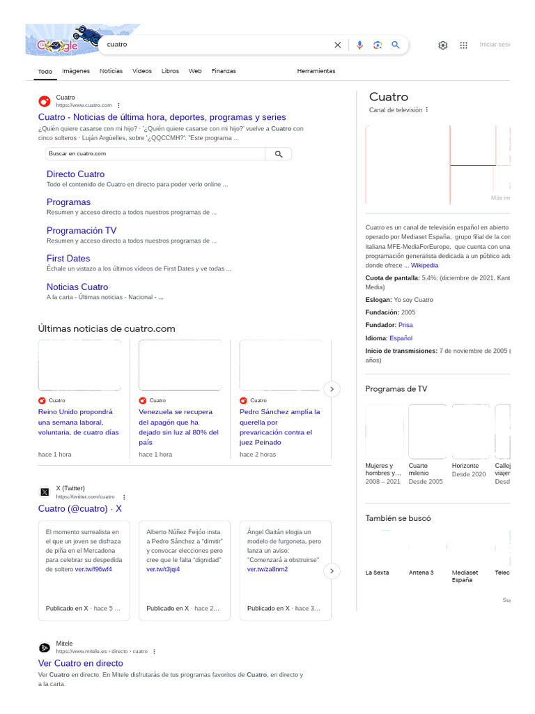 Cuatro: Cuatro - Noticias de Última Hora, Deportes, Programas y Series ...