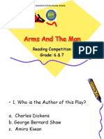 Arms and The Man: Reading Competition Grade: 6 & 7