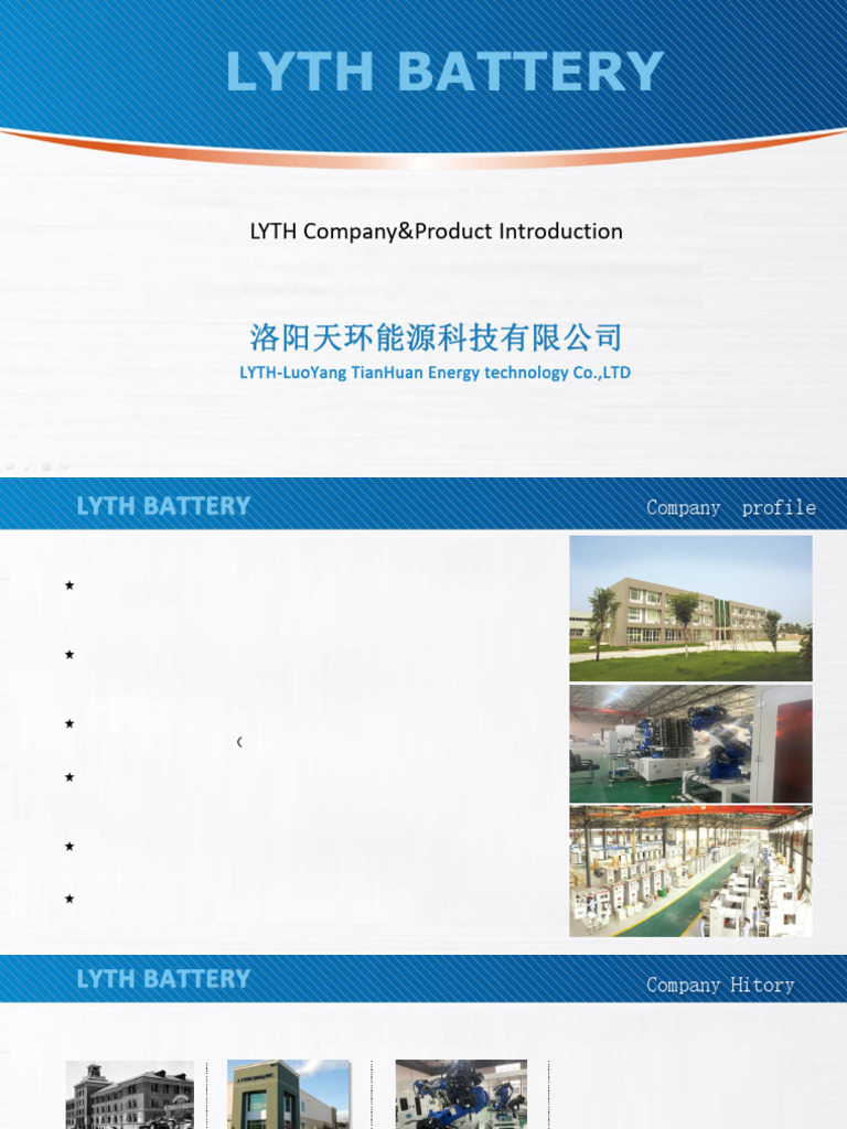 LYTH Lithium Battery Solutions Overview | PDF | Electricity | Electric ...