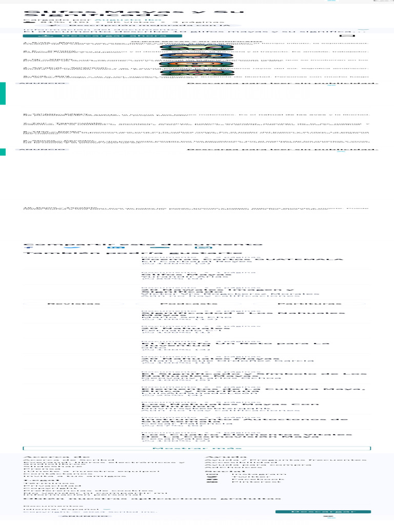 Glifos Mayas Y Su Significado Pdf Pdf