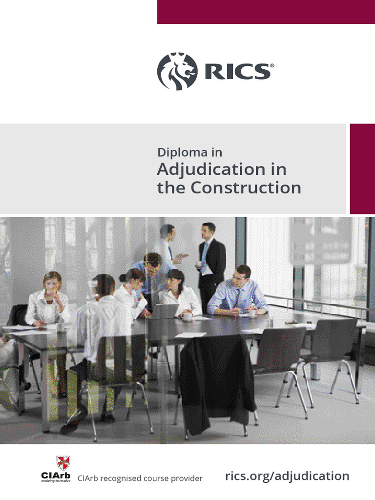 Rics 1041 Adjudication Brochure Updated Branding | PDF