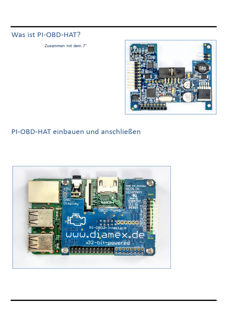 Pi-Obd de | PDF