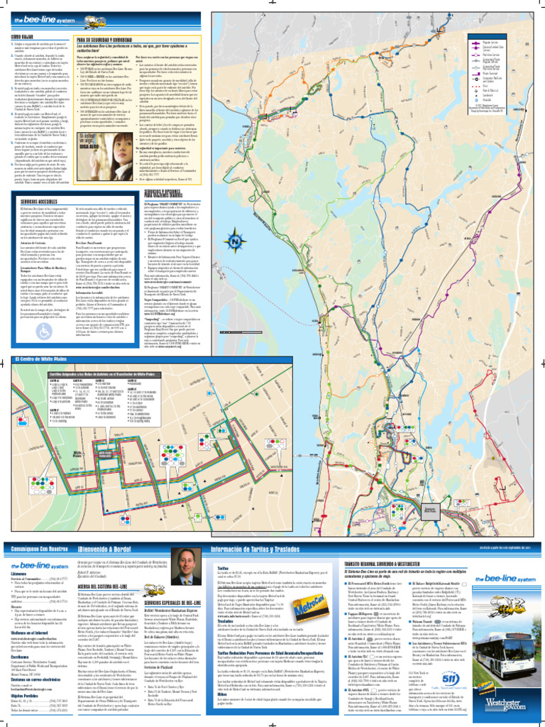 Westchester Bus System Map (Espanol) | PDF