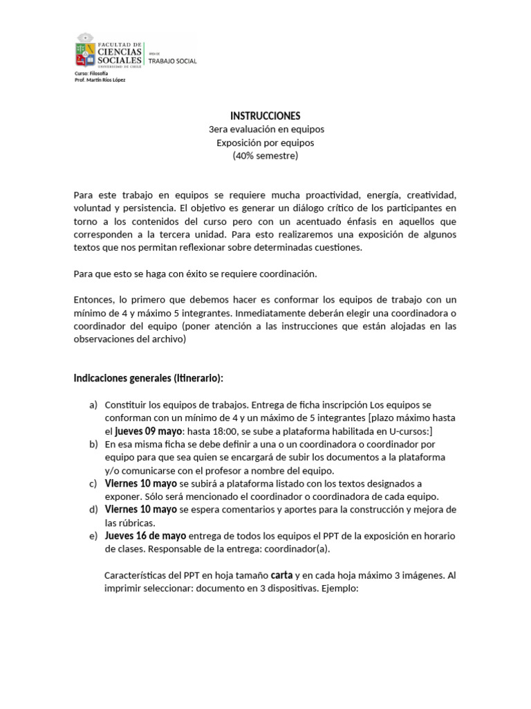 INSTRUCCIONES | PDF