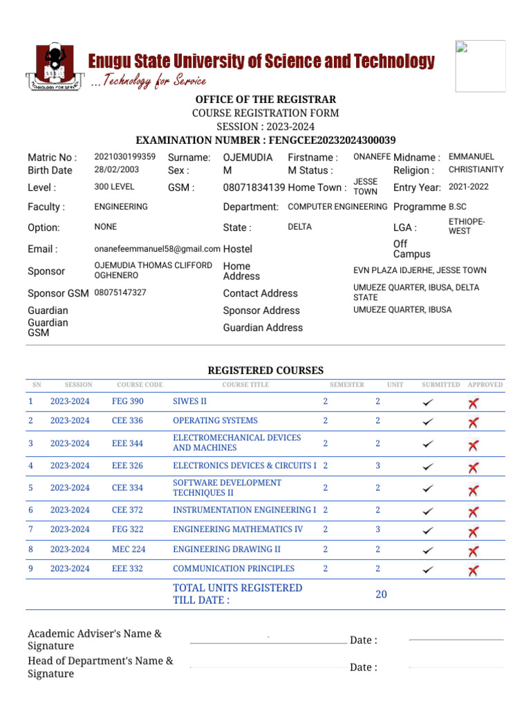 course-registration-for-300l-second-pdf