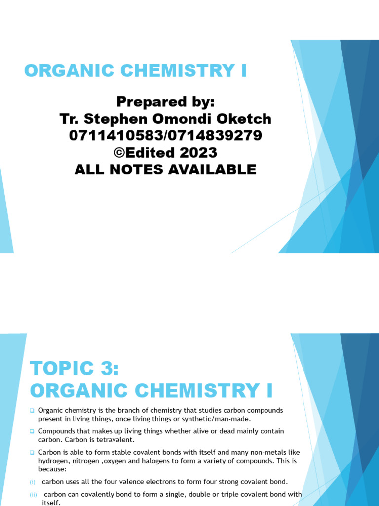 Organic Chemistry I: Alkanes Overview | PDF | Alkene | Science ...