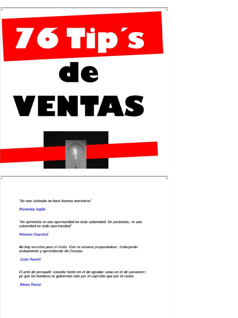 Tips De Venta Pdf