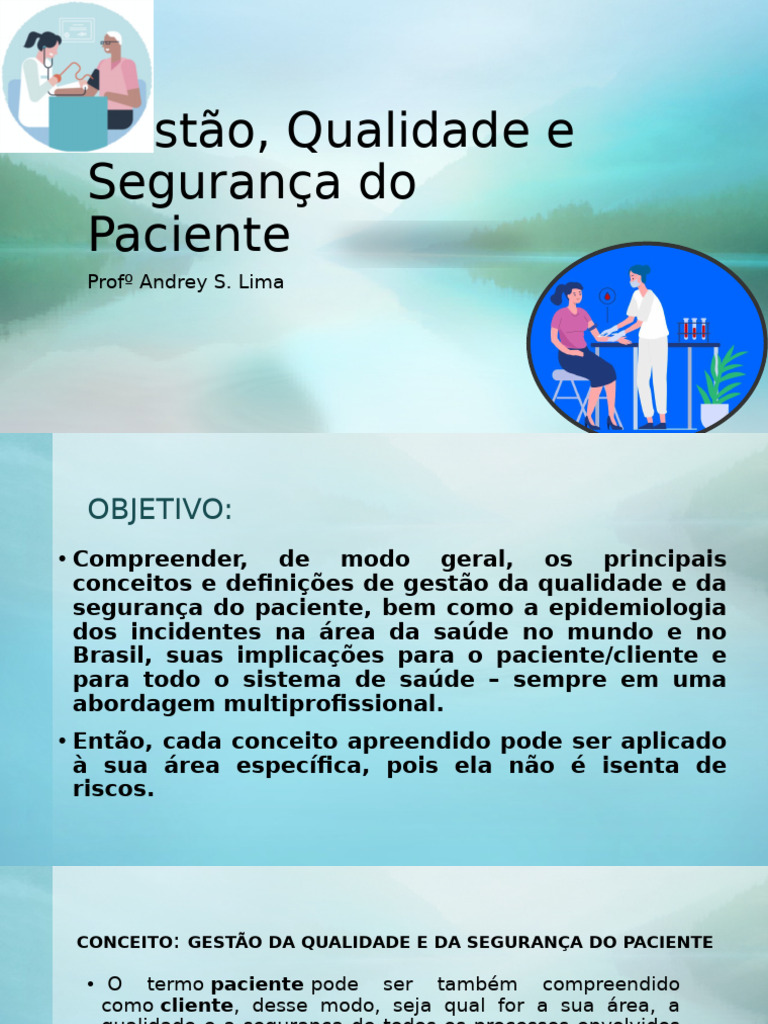 Gestão, Qualidade e Segurança Do Paciente | PDF