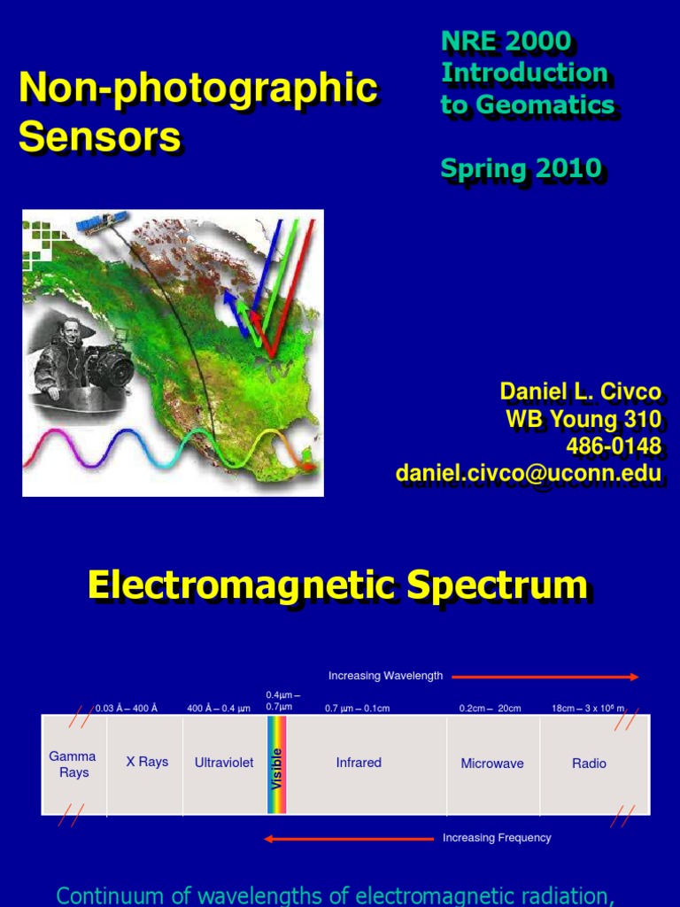 Non Photographic Sensors | Electromagnetic Spectrum | Infrared