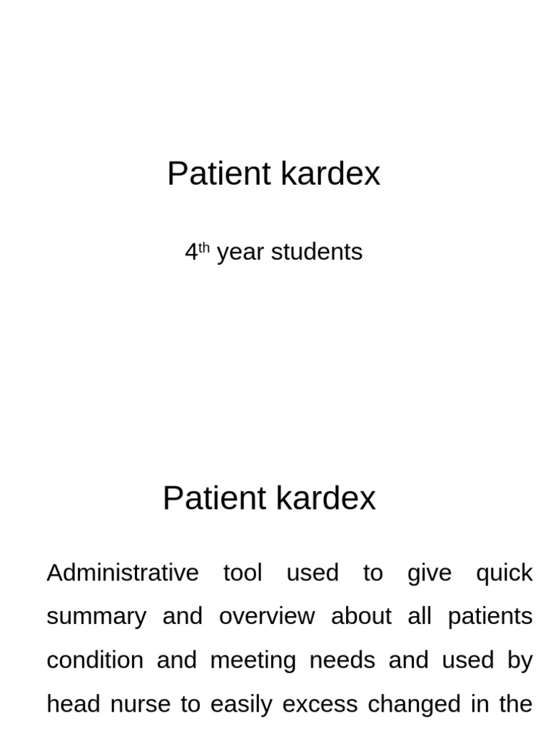 Kardex | PDF