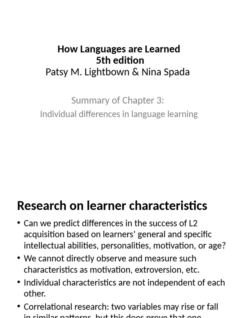 Chapter 3 Summary | PDF