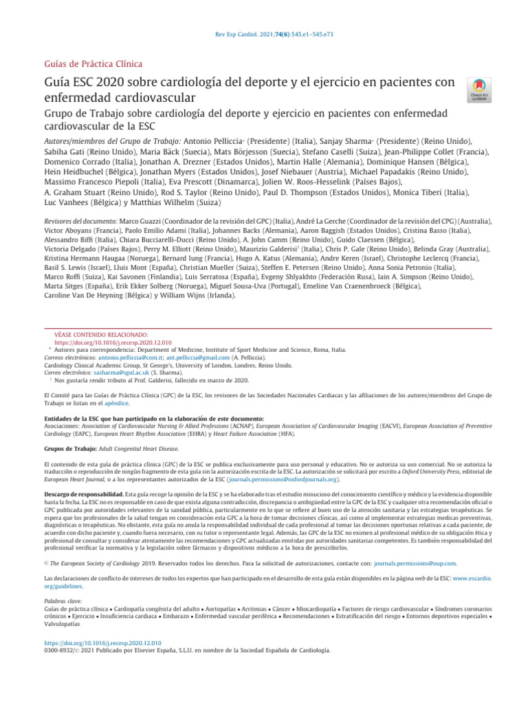 Image Result For Gua Esc Sobre Cardiologa Del Deporte Y El Ejercicio En