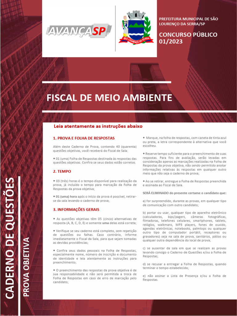 Prova Fiscal Ambiental | PDF
