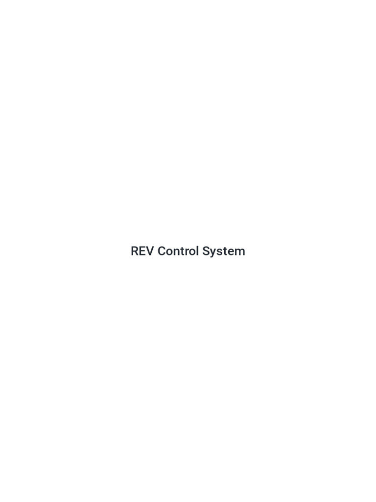 REV Control Hub Manual | PDF