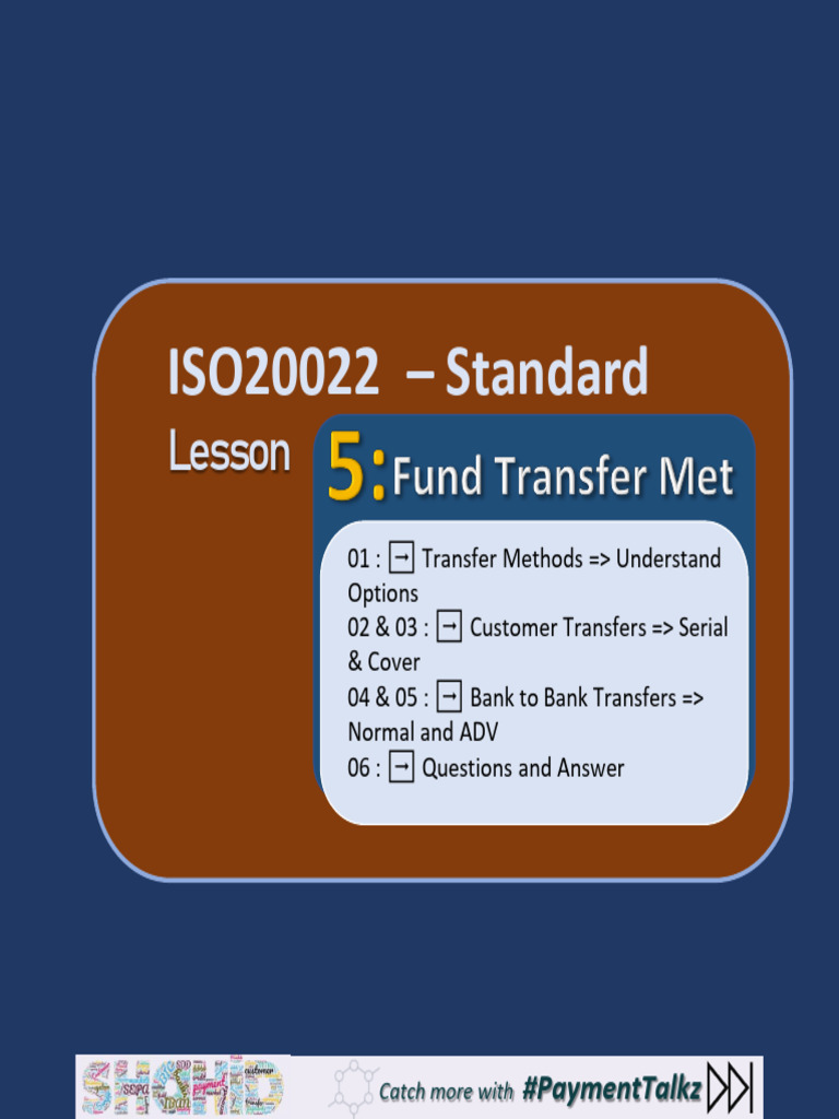 05 - ISO20022 - MT-MX - Transfer Methods | PDF