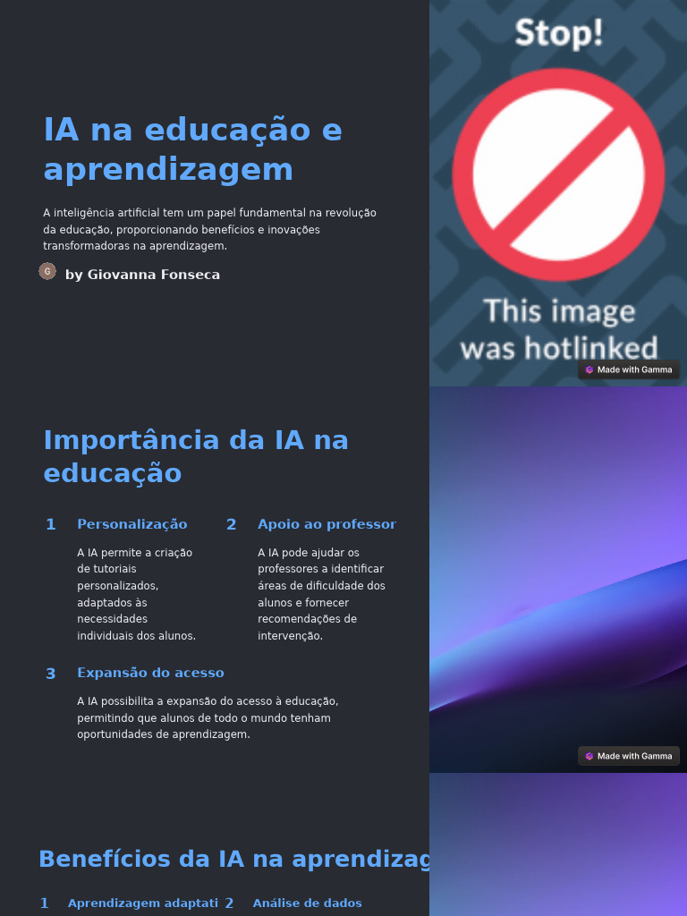 Impacto da IA na Educação e Aprendizagem | PDF | Inteligência ...