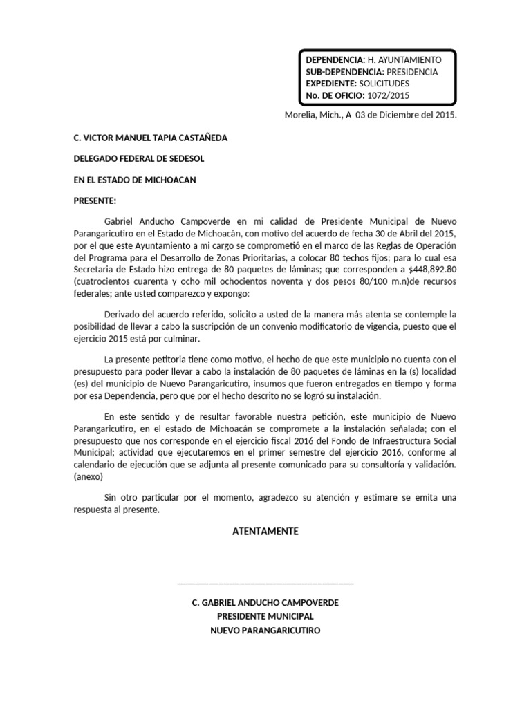 Solicitud Tinacos Sepsol 053 | PDF