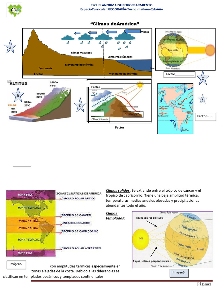 Clima de America Segundo Año Geografia | PDF