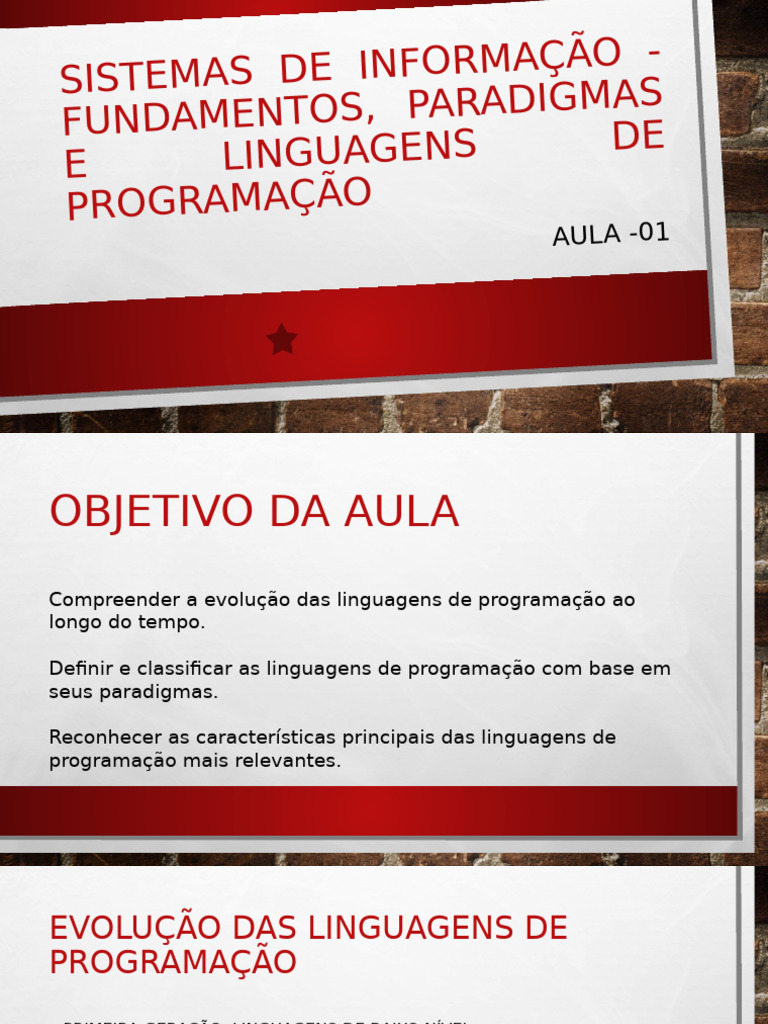 Aula 01 - Fundamentos | PDF