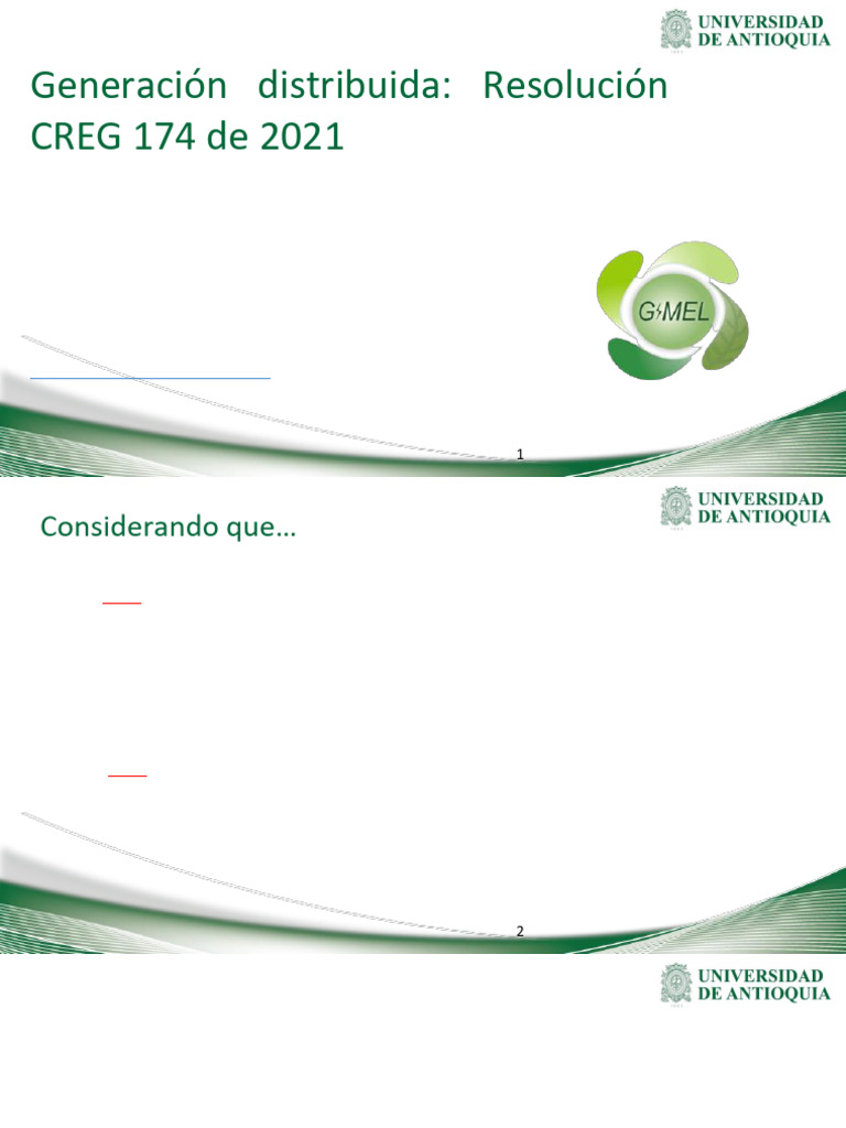 Clase 3. CREG 174 GD | PDF